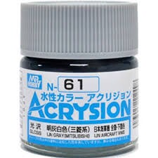 Акрилова фарба на водній основі Acrysion IJN Gray (Mitsubishi) / Сірий Mr.Hobby N61 детальное изображение Акриловые краски Краски