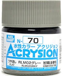 Акрилова фарба на водній основі Acrysion RLM02 Gray / Сірий Mr.Hobby N70 детальное изображение Акриловые краски Краски