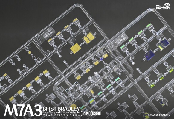 Збірна модель 1/35 Машина вогневої підтримки M7A3 Бредлі BFIST Magic Factory 2006 детальное изображение Бронетехника 1/35 Бронетехника