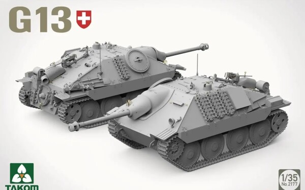 Scale model 1/35 SPG Pzj G13 Hetzer Takom 2177 детальное изображение Бронетехника 1/35 Бронетехника