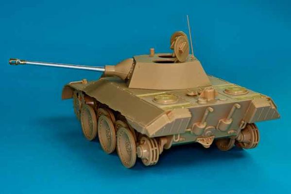 Металевий ствол 50мм KwK 39 L/60 для танка VK1602 Leopard в масштабі 1/35 детальное изображение Металлические стволы Афтермаркет