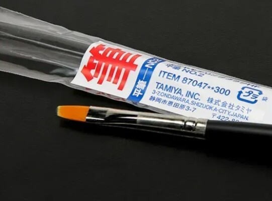 Плоский пензель (High Finish № 2) Tamiya 87047 детальное изображение Кисти Инструменты
