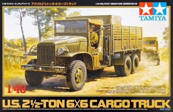 Збірна модель 1/48 Вантажний автомобіль 6x6, 2,5 тонни Tamiya 32548 детальное изображение Автомобили 1/48 Автомобили