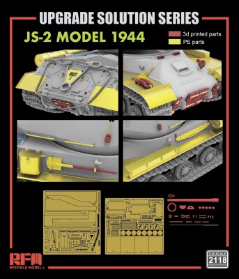 Збірна модель 1/35 Набір для модернізації танка JS-2 RFM RM-2118 детальное изображение Военная техника 