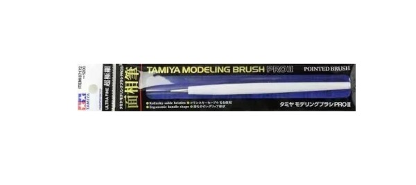 Тонка кисть PRO II (Pointed Brush Ultra Fine) Tamiya 87172 детальное изображение Кисти Инструменты