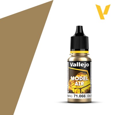 Акрилова фарба Золото (металік) (Gold (Metallic)) Vallejo Model Air VAL 71066 детальное изображение Model Air Vallejo