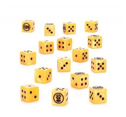 Игровые кубы Warhammer 40000: IMPERIAL FISTS DICE детальное изображение Кубы WARHAMMER 40,000