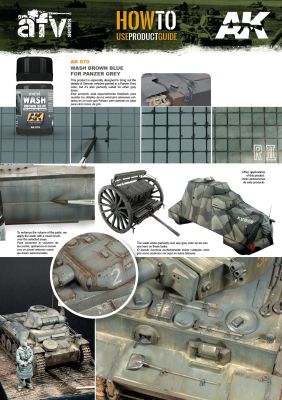 Wash for panzer grey 35 ml / Змивка для німецьких сірих танків 35мл детальное изображение Смывки Weathering