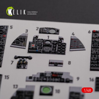 F-4J &quot;Phantom II&quot; interior decal for Academy kit 1/48 KELIK K48089 детальное изображение 3D Декали Афтермаркет