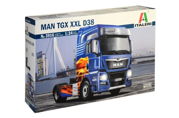 Збірна модель 1/24 вантажний автомобіль / тягач Man TGX XXL D38 Italeri 3916 детальное изображение Грузовики / прицепы Гражданская техника