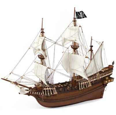 Scale wooden model 1/100 Pirate ship &quot;Buccaneer&quot; OcCre 12002 детальное изображение Корабли Модели из дерева