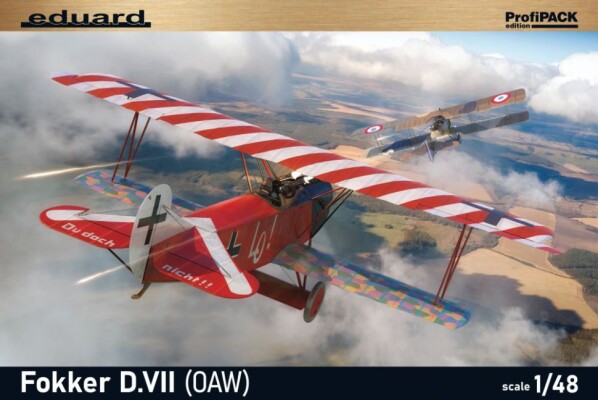 Збірна модель 1/48 Німецький винищувач Fokker D.VII (OAW) Eduard 8136 детальное изображение Самолеты 1/48 Самолеты