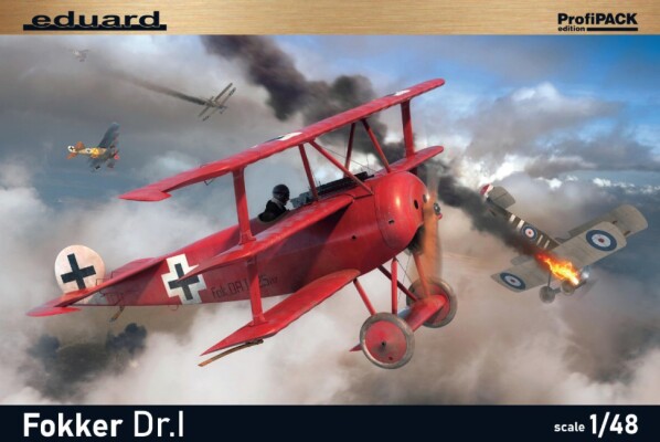 Scale model 1/48 Triplane Fokker Dr.I Eduard 8162 детальное изображение Самолеты 1/48 Самолеты