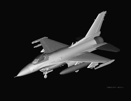 Збірна модель американського винищувача F-16C Fighting Falcon детальное изображение Самолеты 1/72 Самолеты