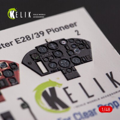 Gloster E28/39 Pioneer 3D декаль інтер'єр для комплекту ClearProp 1/48 KELIK K48110 детальное изображение 3D Декали Афтермаркет