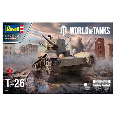 Scale model 1/35 World of Tanks T-26 Revell 03505 детальное изображение Бронетехника 1/35 Бронетехника