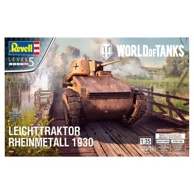 Збірна модель 1/35 World of Tanks Leichttraktor Rheinmetall 1930 Revell 03506 детальное изображение Бронетехника 1/35 Бронетехника