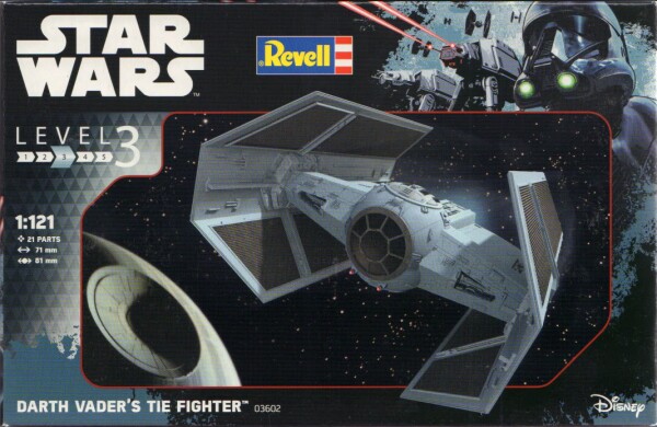 Scale model 1/121 Darth Vader's TIE Fighter Revell 03602 детальное изображение Star Wars Космос