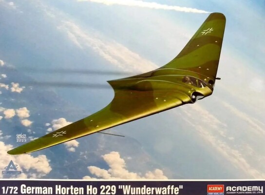 Сборная модель 1/72 истребитель Хортен Ho 229 'Wunderwaffe' Академия 12583 детальное изображение Самолеты 1/72 Самолеты