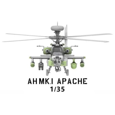 Scale model 1/35 Helicopter AH MK.I Apache Takom 2604 детальное изображение Вертолеты 1/35 Вертолеты