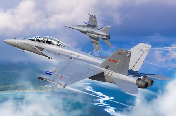 Збірна модель 1/48 Літак F/A-18F Super Hornet VFC-12 HobbyBoss 85819 детальное изображение Самолеты 1/48 Самолеты