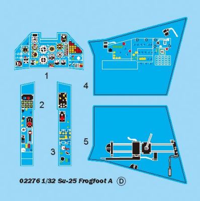 Збірна модель літак Su-25 Frogfoot A детальное изображение Самолеты 1/32 Самолеты