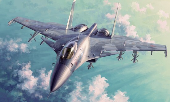 Збірна модель 1/72 Винищувач Су-33 Flanker D Trumpeter 01667 детальное изображение Самолеты 1/72 Самолеты