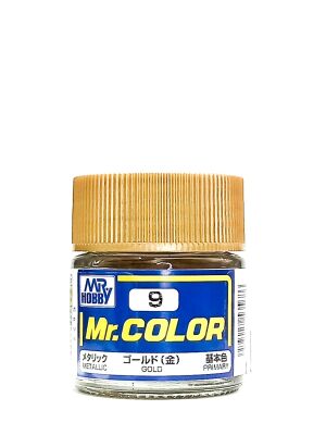Gold metallic, Mr. Color solvent-based paint 10 ml / Золото металлик детальное изображение Нитрокраски Краски