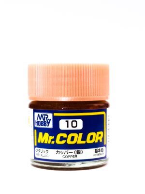 Copper metallic, Mr. Color solvent-based paint 10 ml / Медь металлик детальное изображение Нитрокраски Краски