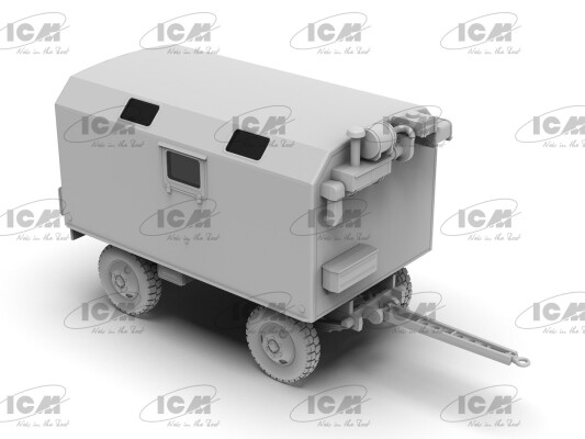 Збірна модель 1/72 Причіп Збройних Сил України ICM 72819 детальное изображение Автомобили 1/72 Автомобили