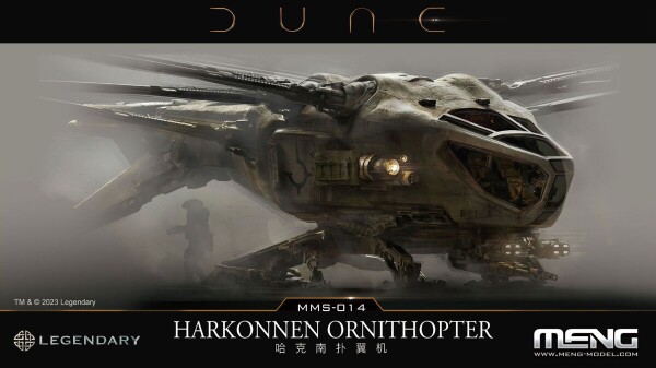 Scale model Dune Harkonnen Ornithopter Meng MMS014 детальное изображение Фантастика Космос