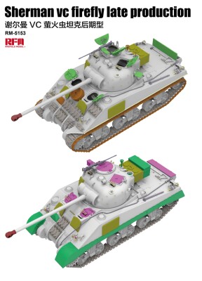 Збірна модель 1/35 Американський танк Sherman VC Firefly Late Production RFM RM-5153 детальное изображение Военная техника 