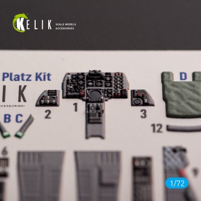 F-1 Support Fighter 3D декаль інтер'єр для комплекту Platz 1/72 КЕЛИК K72191 детальное изображение 3D Декали Афтермаркет