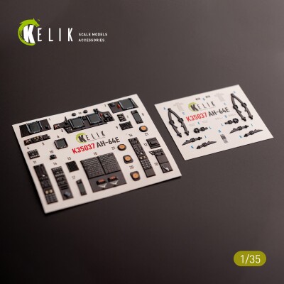 AH-64E Apache 3D decal interior for Takom 1/35 kit KELIK K35037 детальное изображение 3D Декали Афтермаркет