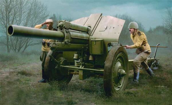 Scale model 1/35 Soviet 122mm Howitzer 1938 M-30 Late Version  Trumpeter 02344 детальное изображение Артиллерия 1/35 Артиллерия