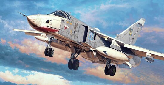 Сборная модель 1/72 Тактический бомбардировщик Су-24МР Трумпетер 01627 детальное изображение Самолеты 1/72 Самолеты
