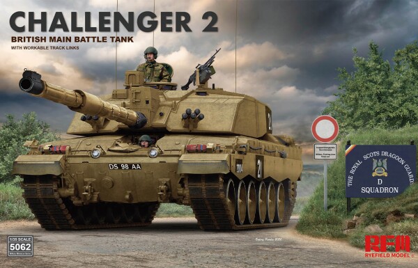 Збірна модель 1/35 Танк Challenger 2 RFM RM-5062 детальное изображение Бронетехника 1/35 Бронетехника