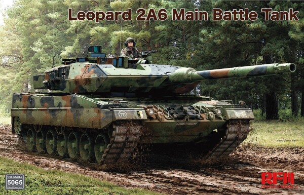 Збірна модель 1/35 Танк Leopard 2A6 RFM RM-5065 детальное изображение Бронетехника 1/35 Бронетехника