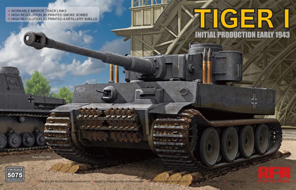 Збірна модель 1/35 Танк Tiger I початок виробництва, початок 1943 RFM RM-5075 детальное изображение Бронетехника 1/35 Бронетехника