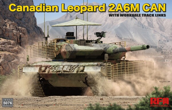 Збірна модель 1/35 Канадський танк Leopard 2A6M CAN RFM RM-5076 детальное изображение Бронетехника 1/35 Бронетехника