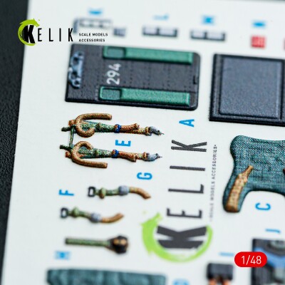 Harrier GR1/GR3 3D декаль інтер'єр для комплекту Kinetic 1/48 KELIK K48042 детальное изображение 3D Декали Афтермаркет