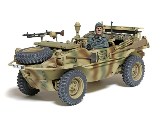 Збірна модель 1/35 Німецький плаваючий автомобіль Schwimmwagen Type 166 (версія з широкими колесами) Tamiya 35393 детальное изображение Автомобили 1/35 Автомобили