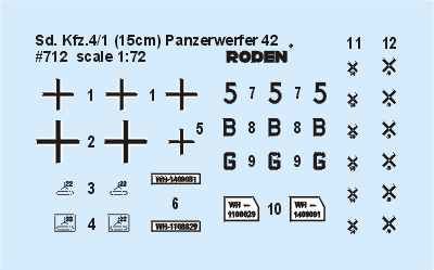 Sd.Kfz.4/1 Panzerwerfer 42 детальное изображение Бронетехника 1/72 Бронетехника