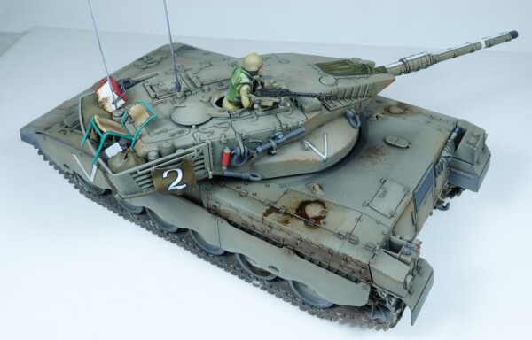 Scale model 1/35 Israel Merkava Tamiya 35127 + Set of acrylic paints IDF AFV COLOR детальное изображение Комплекты 