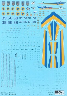 Сборная модель 1/72 Самолет Су-27П ВВС Украины IBG Models 72906 детальное изображение Самолеты 1/72 Самолеты