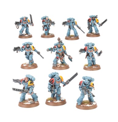 Игровой набор Warhammer 40000 - SPACE WOLVES - GREY HUNTERS детальное изображение Космические Волки Космические Десантники