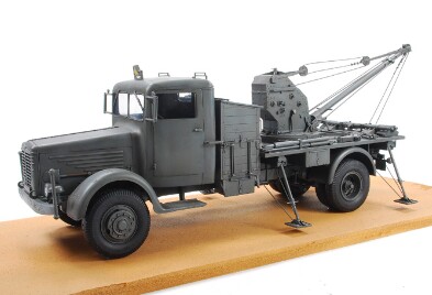 Збірна модель 1/35 Німецький 3-тонний поворотний кран Bilstein на шасі Büssing-NAG 4500A (рання версія, Kfz. 100) AFV Club 35279 детальное изображение Автомобили 1/35 Автомобили