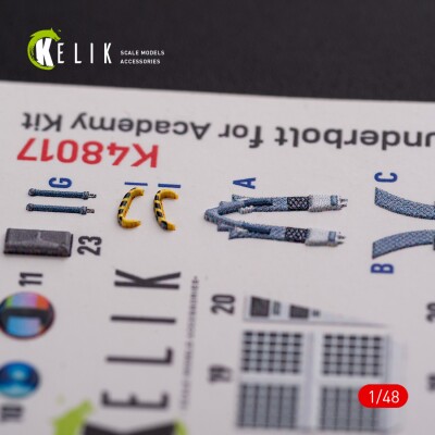 A-10C &quot;Thunderbolt&quot; 3D декаль інтер'єр для комплекту Academy 1/48 KELIK K48017 детальное изображение 3D Декали Афтермаркет