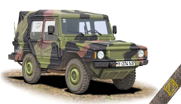 Сборная модель 1/35 Легкий грузовик 4x4 Фольксваген Тип 183 0,5т Iltis ACE 35101 детальное изображение Автомобили 1/35 Автомобили