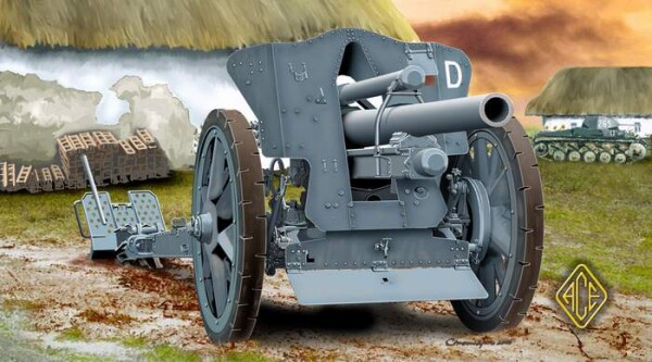 Scale model 1/72 German 10.5 cm field howitzer le FH18 ACE 72216 детальное изображение Артиллерия 1/72 Артиллерия